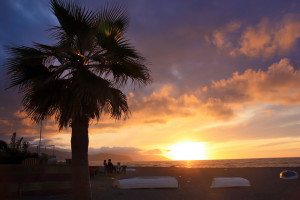 Sonnenuntergang am Strand